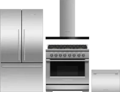 4 Piece Package Includes Refrigerator, Range, Hood And Dishwasher